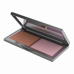 Mirabella Beauty Blush Duo, Beloved/Darling (Warm Red Brown/Matte Pink Mauve) - Mineral Pressed Powder for Cheeks - Professional, Compact & Easy-to-Apply Facial Makeup, Paraben & Talc-Free