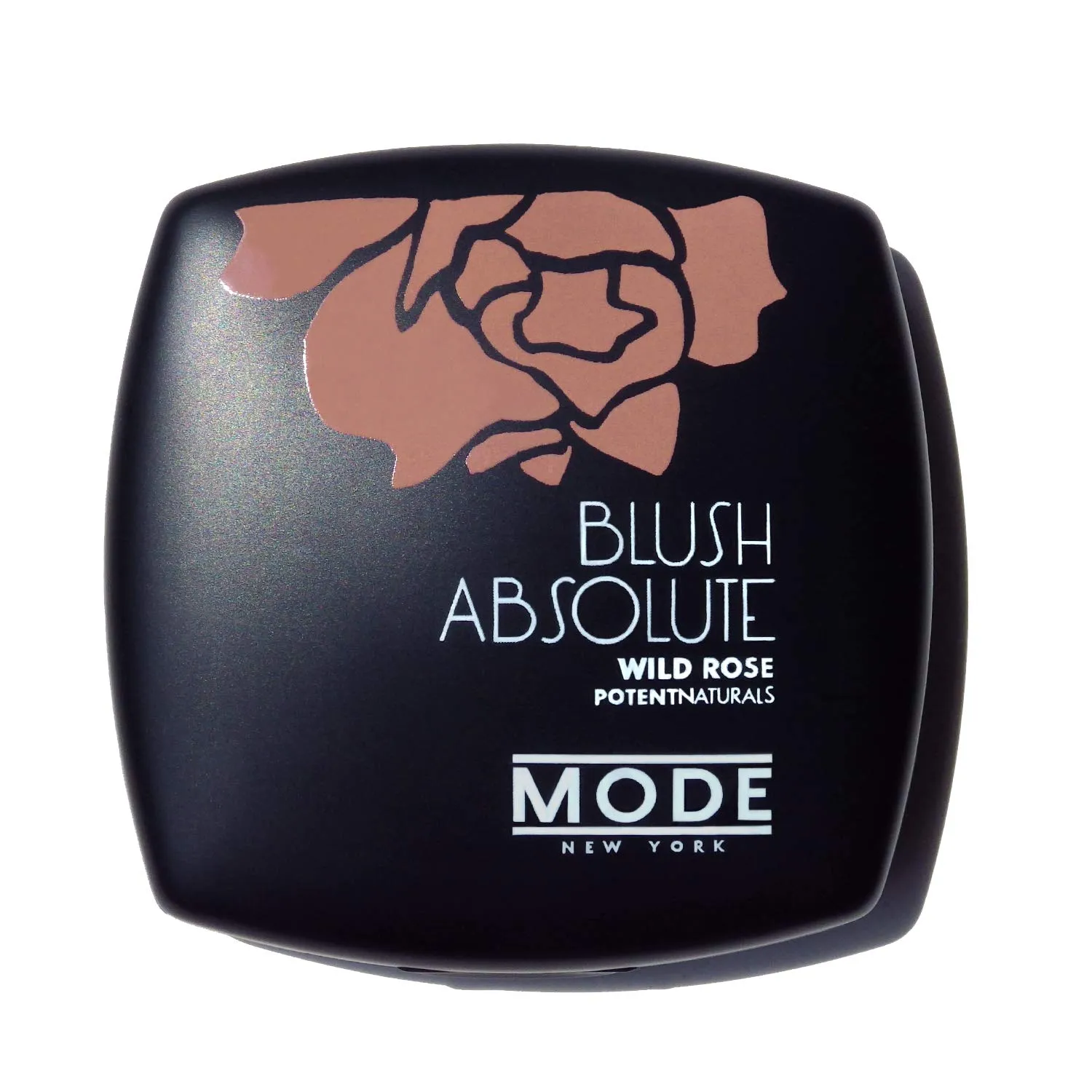 MODE Blush Absolute Nude Pink Vibrant Cheek Color, Long Lasting Natural Powder Blusher Mirrored Compact, Smooth Nourishing Wild Rose Skincare - Midnight Pillow Talks