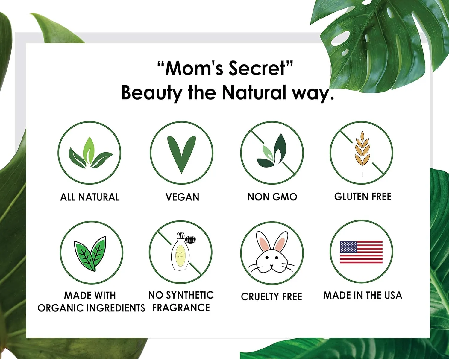 Mom's Secret Natural Organic Cream Blush Stick Cheek Tint, 100% Natural, Vegan, Gluten Free, Cruelty Free, Made in the USA, 0.18 oz. (Pink Frost)