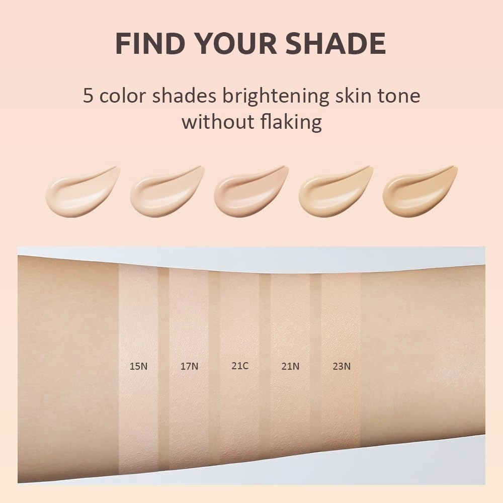 MOONSHOT KOREA Conscious Fit Cushion Foundation 15N Cosmic Cream   (refill) SET (Cosmic Cream, 15N)