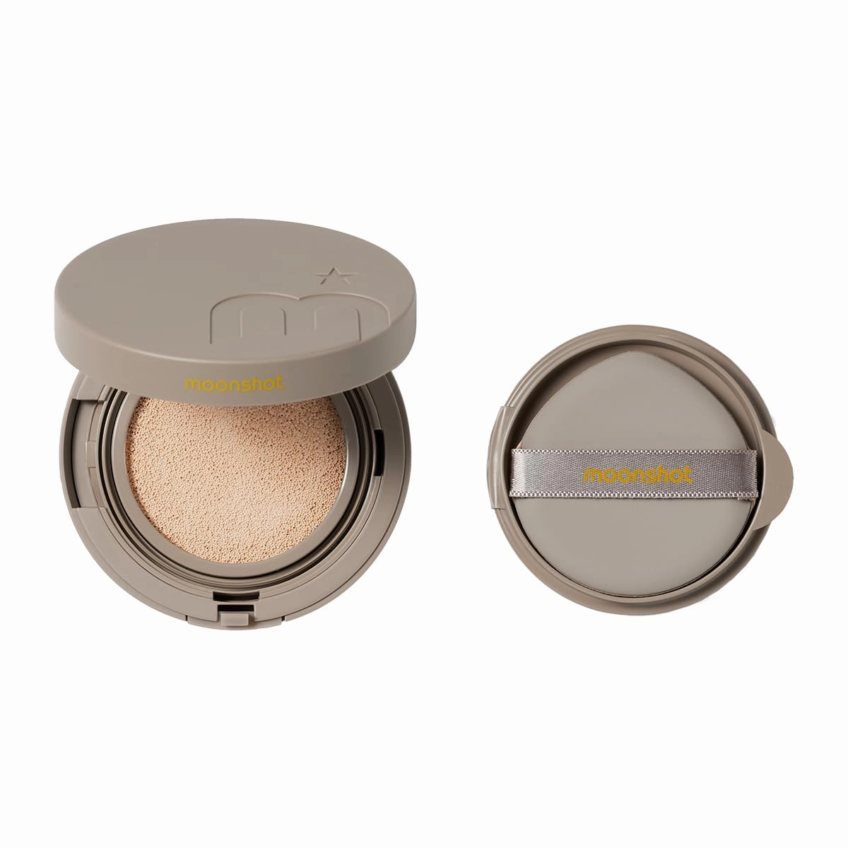 MOONSHOT KOREA Conscious Fit Cushion Foundation 21C Cosmic Peach   (refill) SET (Cosmic Peach, 21C)