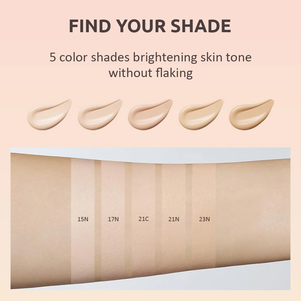 MOONSHOT KOREA Conscious Fit Cushion Foundation 23N Cosmic Beige   (refill) SET (Cosmic Beige, 23N)