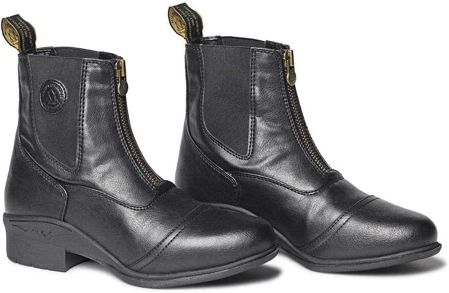 Mountain Horse Womens Veganza Zip Paddock - Black Footwear Size - 40