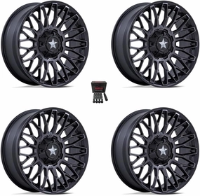 MSA Clubber 14" Wheels Matte Black Polaris RZR 1000 XP/Ranger XP 900/1000