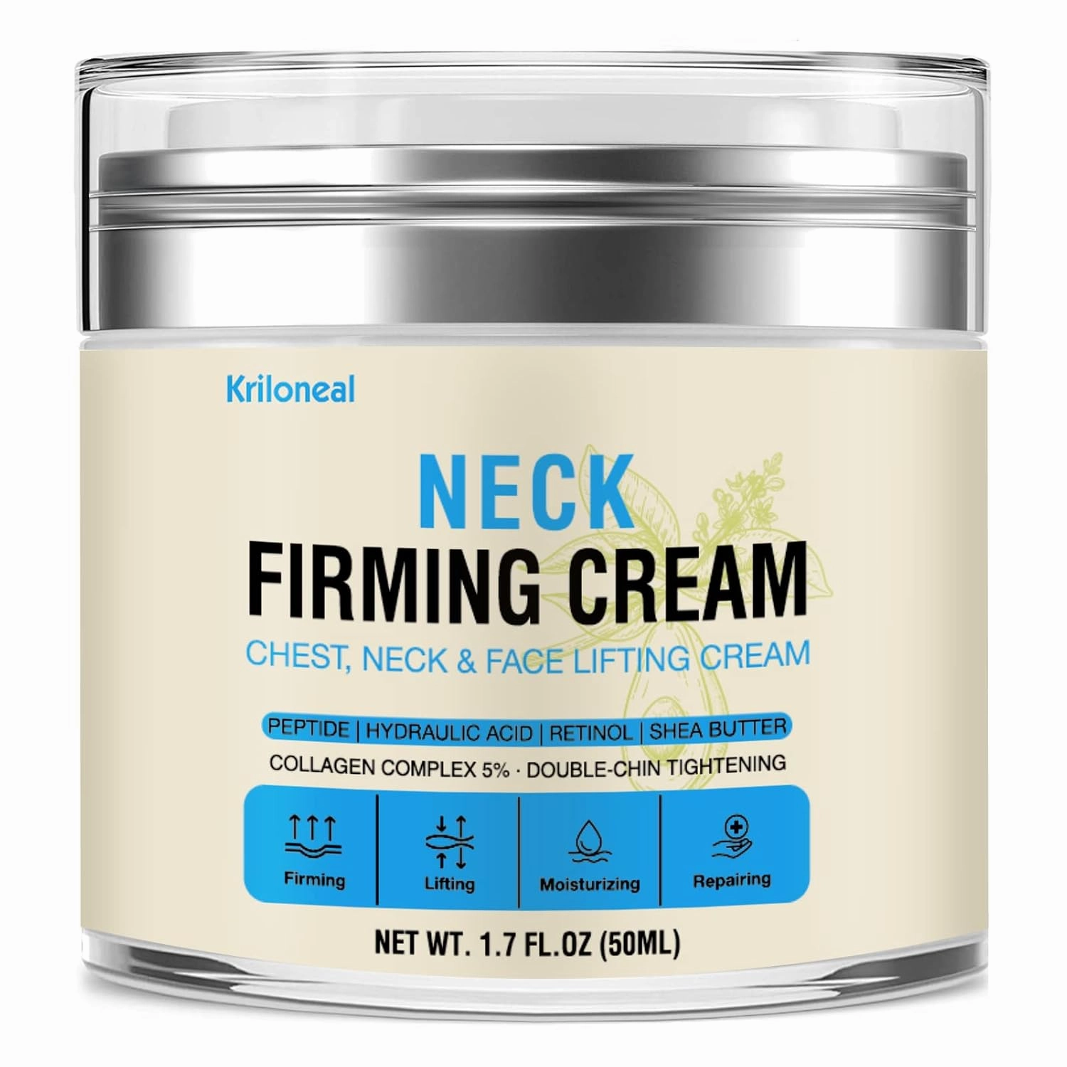 Neck Firming Cream Retinol & Collagen Neck Creams for Tightening and Firming Anti-Aging Anti-Wrinkle Moisturizer Tightening Lifting Sagging Skin with Hyaluronic Acid and Peptides