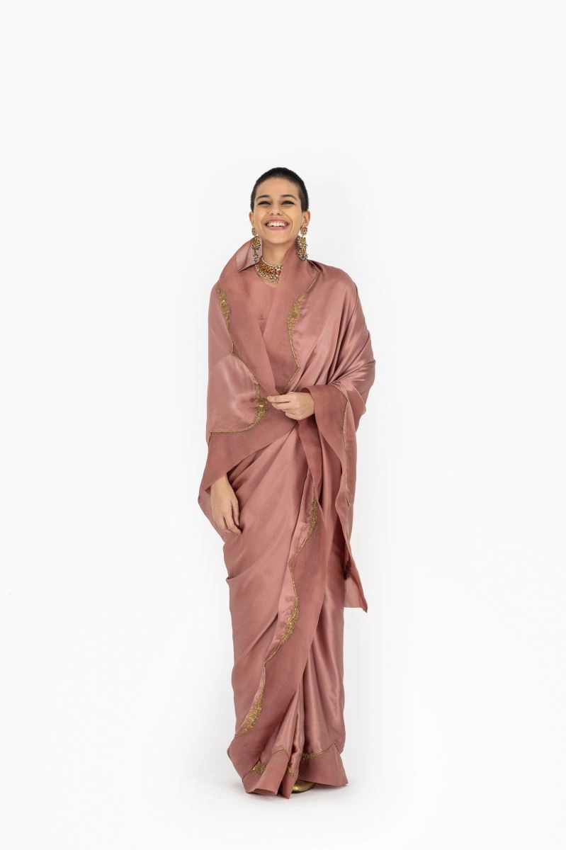 Neelam lavender sari