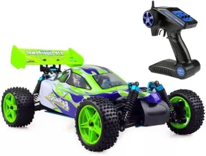 Nitro RC Truck for Adult Rock Crawler 80km/h 1/10 4WD 2.4G RC Off-Road Buggy Methanol Powered Car with 18cxp Engine Chassis Vehicle Toy Nitro Power Remote Control Racing Car Fast Truck(Green)