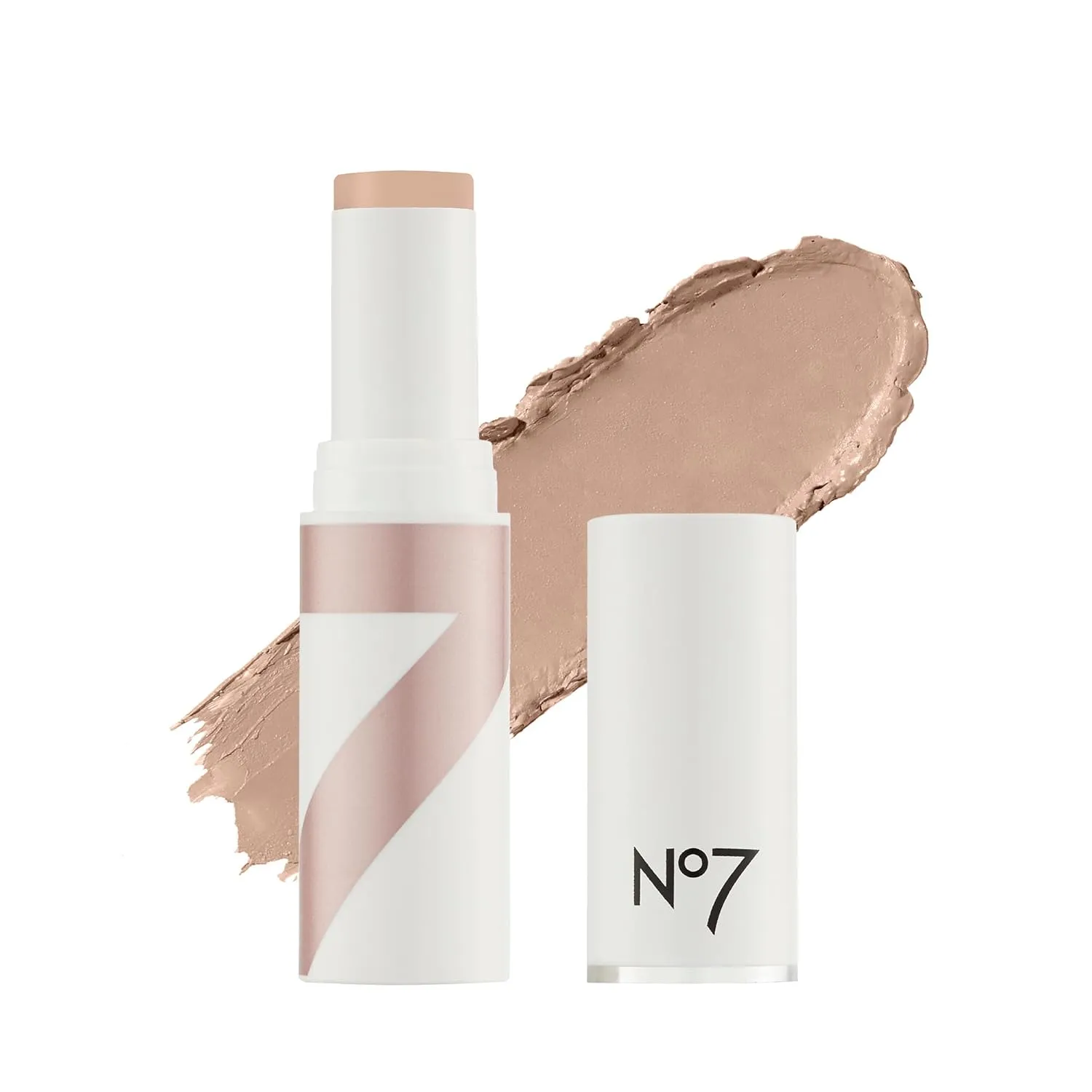 No7 Stay Perfect Foundation Stick - Cool Vanilla - Non-Drying Makeup Foundation with Hydrating Squalene - Coverage for Up to 18 Hours (10g)