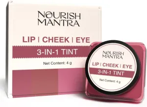 Nourish Mantra 3 In 1 Lip, Cheek & Eye Tint | With Light-weight & Highly Pigmented Formula | Suits All Skin Types | For Women | 4gm