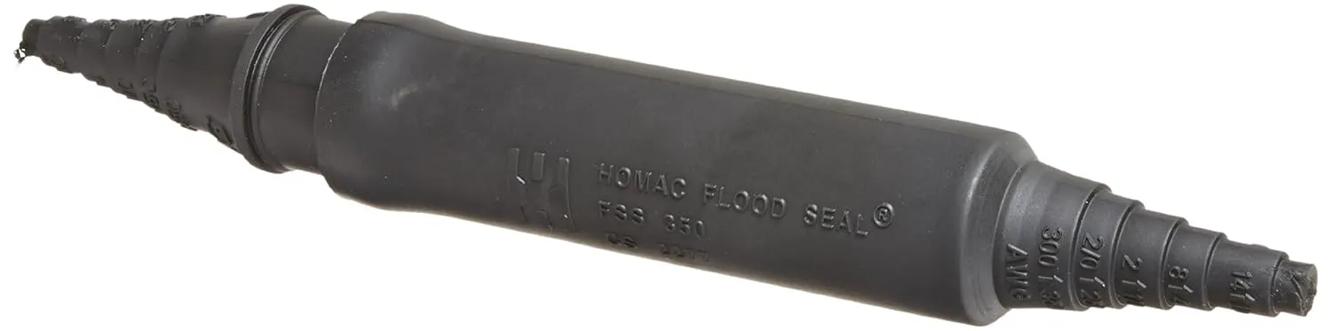 NSI RSK-2/0 Direct Burial Splice Kit with Rubber Cover, 14-2/0 AWG Wire Range, 1.88" Length