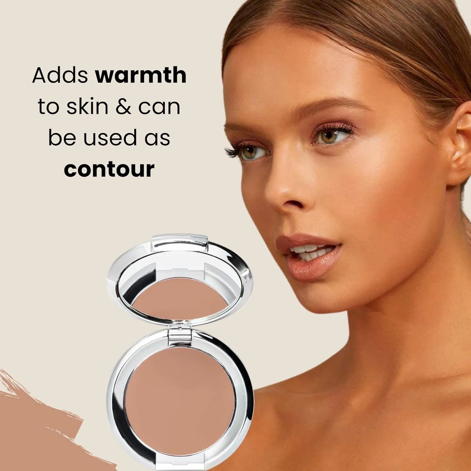 Nude Envie - Cream Bronzer - Creamy Texture & Easy Application - Smooth, Buildable, Radiant Finish - Infused With Minerals & Crushed Pearls -Vegan, Paraben-Free & Cruelty-Free -Stellar