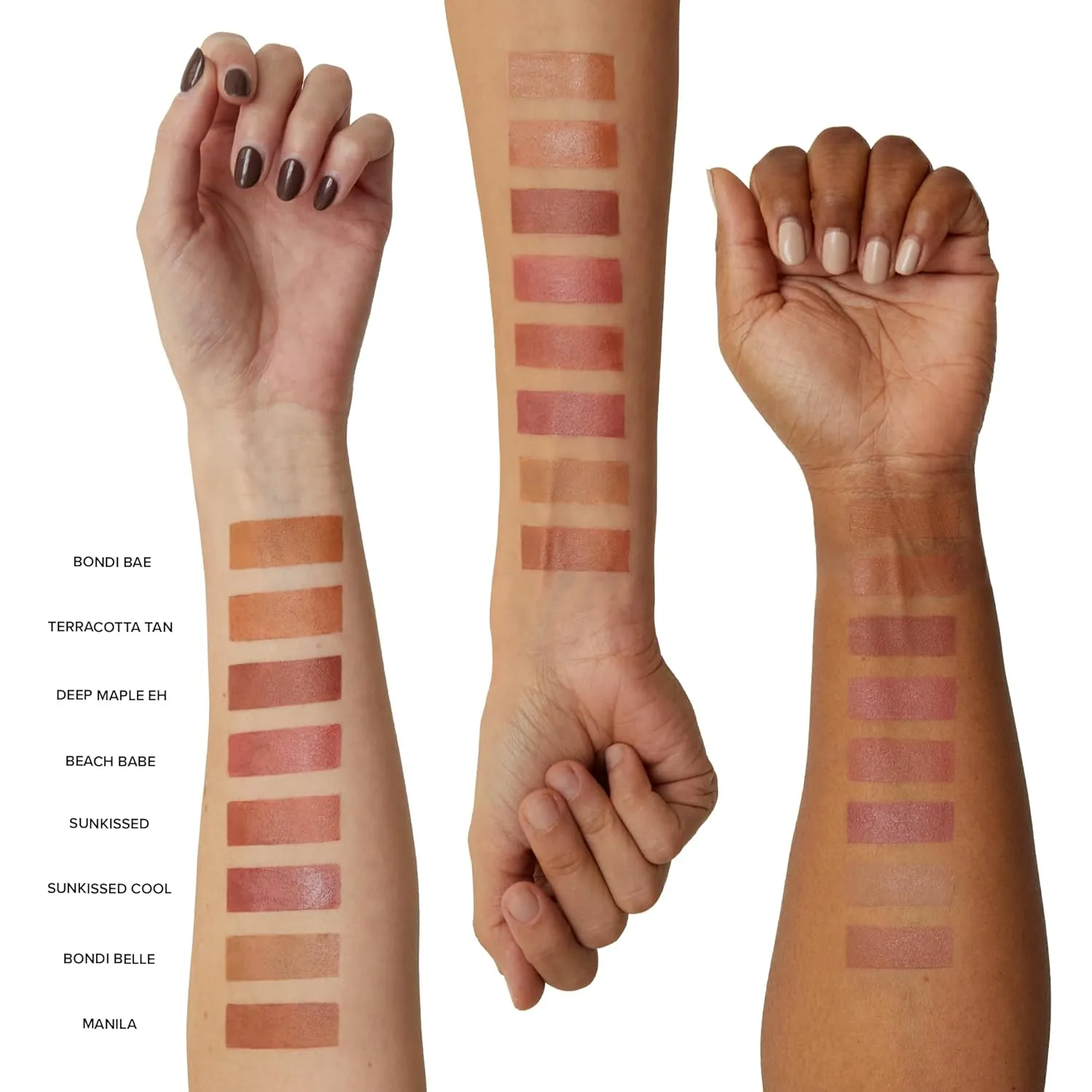 Nudestix Nudies Matte Cream Bronzer 3-in-1 All Over Face Colour for Face, Eyes, and Lips w/Blending Brush (Sunkissed)