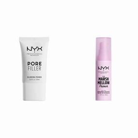 NYX PROFESSIONAL MAKEUP Pore Filler Blurring Primer and Marshmellow Smoothing Primer Vegan Face Primers