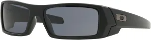 Oakley Gascan Sunglasses Matte Black with Grey Lens 61mm 03-473