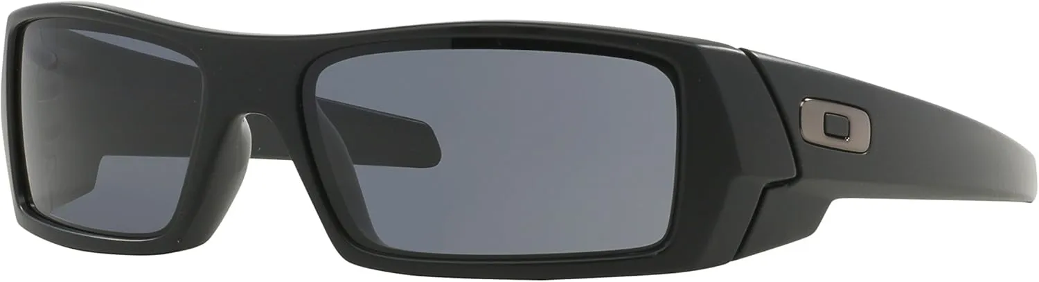 Oakley Gascan Sunglasses Matte Black with Grey Lens 61mm 03-473