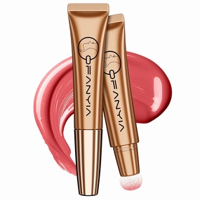 Ofanyia Upgrated Blush Beauty Wand, One-body Design Liquid Face Blush with Cushion Applicator, Natural Matte Finish Blush Stick, Lightweight Blendable Super Silky Cream Blush Stick, No Sponge Stuck (02# Blush)
