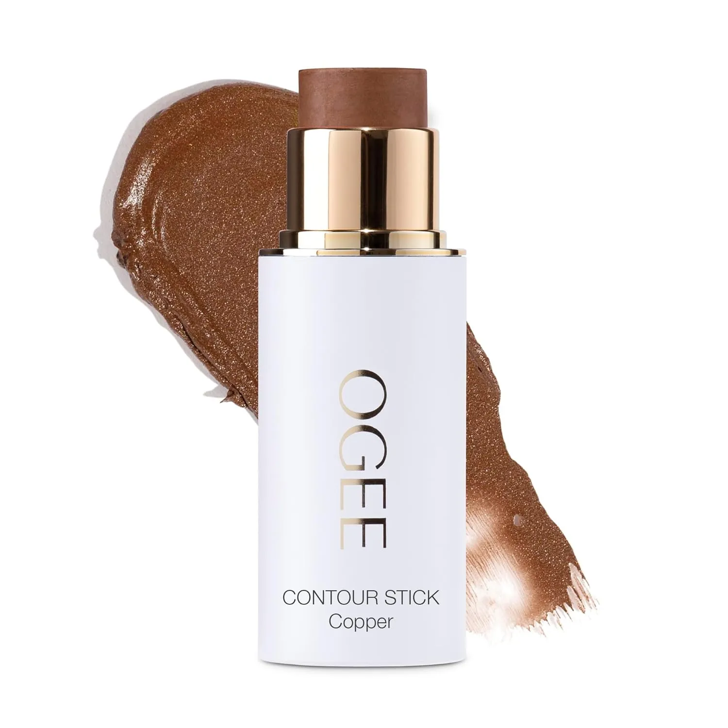 Ogee Sculpted Face Stick (COPPER - RADIANT COCOA) Certified Organic Bronzer Stick & Contour Makeup - Multi-Use Bronzer Stick for Face