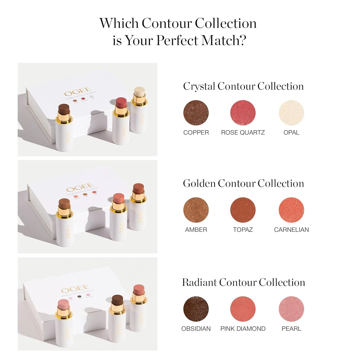 Ogee Sculpted Face Stick (TOPAZ - MATTE ROSY PEACH) Certified Organic Blush Stick - Multi-Use Cream Blush & Highlighter Stick