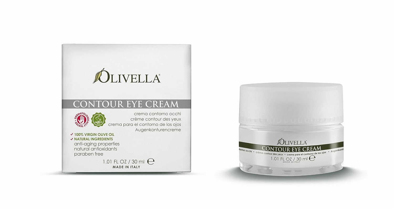 Olivella 100% Virgin Olive Oil Contour Eye Cream, 1.01 Oz