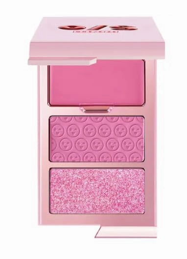 ONE/SIZE by Patrick Starrr Cheek Clapper 3D Blush Trio Palette 3-in-1 Blush Palette with Dragon Fruit Extract, Vegan Formula, Attention Seeker - True Bubblegum Pink Blush Trio