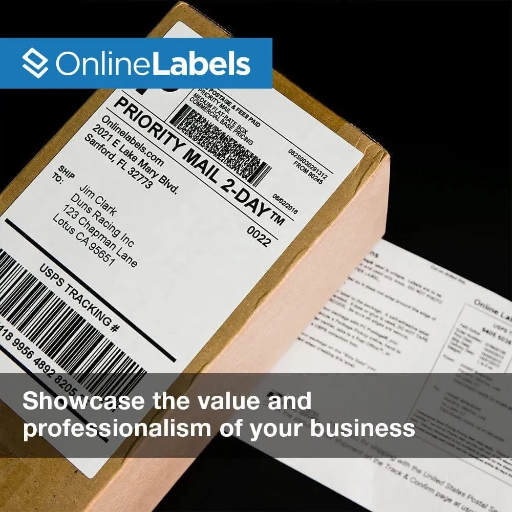 Online Labels 6.78 x 4.75 and 3.5 x 3.75 Shipping Labels - Compatible with USPS Click-N-Ship - Pack of 100 Sheets - Inkjet/Laser Printer