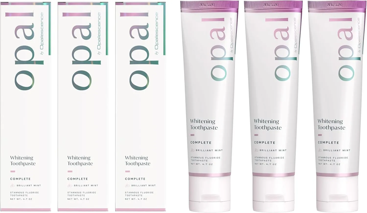 Opalescence Complete Stannous Fluoride for Prevention of Dental Decay, Sensivity, Gengivites & Whitening - (Pack of 3) Mint - 4.7 Ounce 5823-3