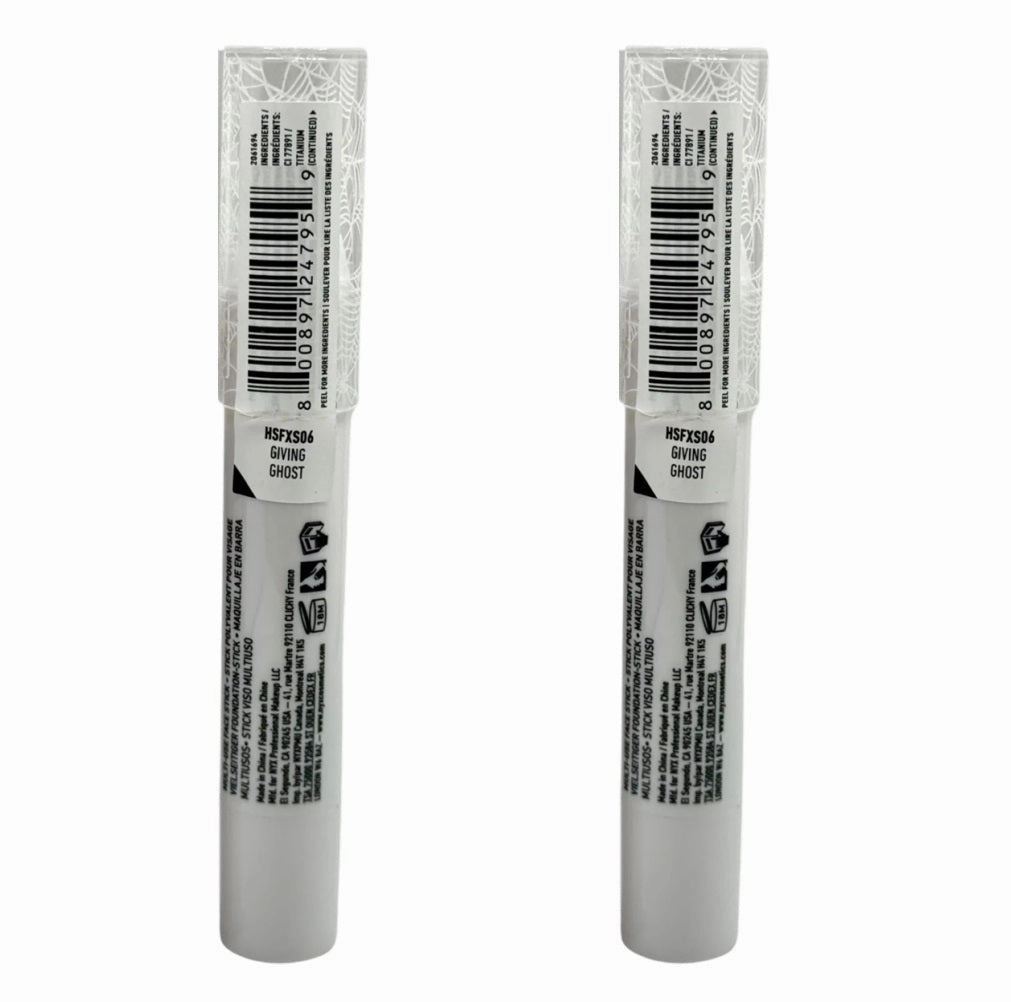 Pack of 2 NYX SFX Face & Body Paint Sticks, Giving Ghost HSFXS06