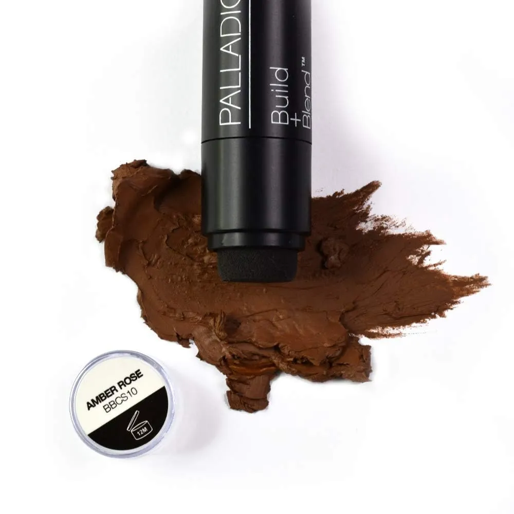 Palladio Contouring Makeup Stick BUILD   BLEND Contour Stick Makeup, Face Makeup for Perfect Sculpting Look, 0.23 Ounce (Amber Rose)