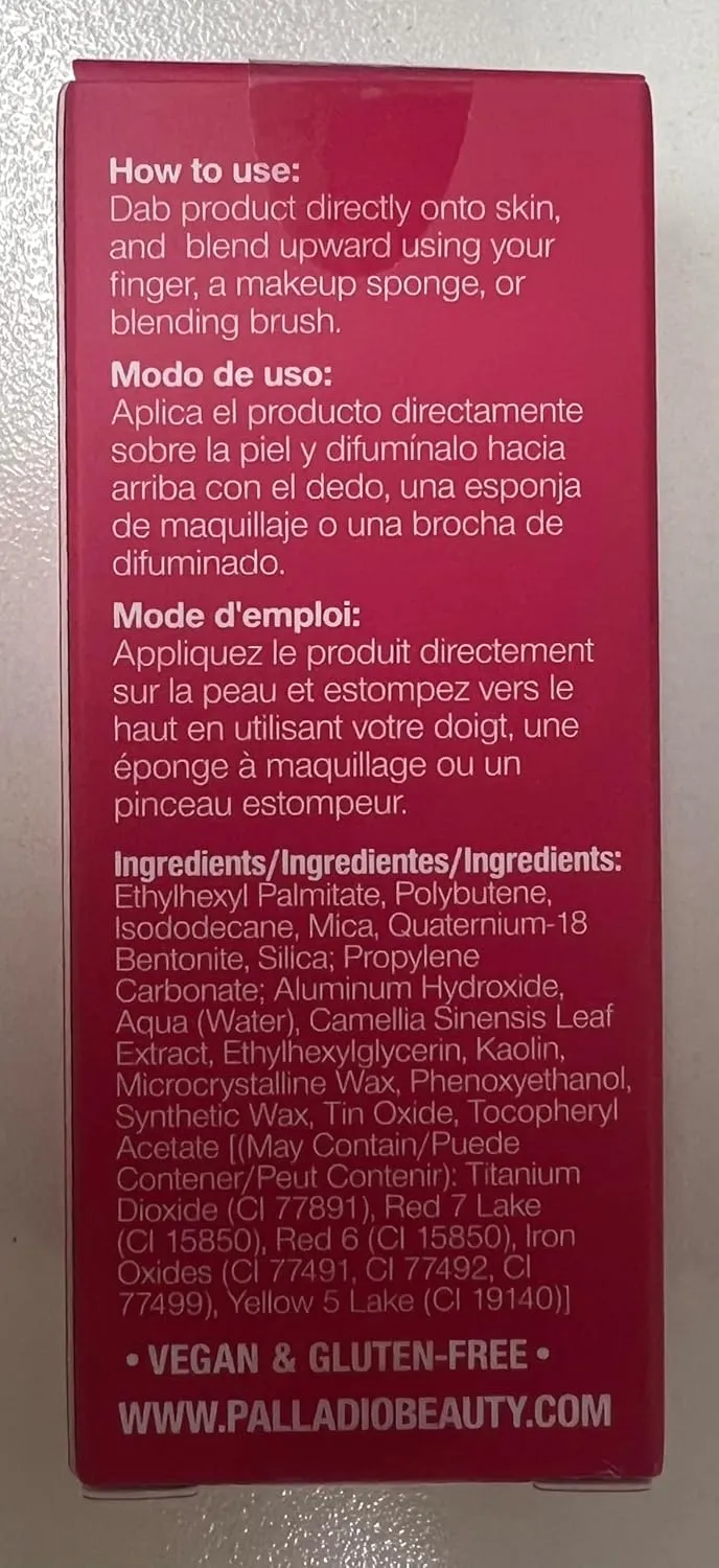 Palladio Liquid Blush for Cheeks & Lips 2-in-1 Makeup Face Blush, Weightless Cream Formula, Smudge Proof Long-Wearing Pigmented Blush, Natural Look Makeup Face Blushes, Dewy Finish, Deep Fuchsia