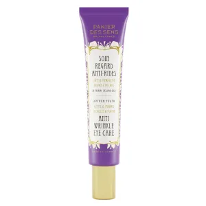 Panier des Sens - Anti Aging under Eye Cream - Hyaluronic Acid, Saffron Extract, Hawthorn - Anti Wrinkle, Dark Circles, Puffiness - Ophthalmologist-Tested - Eye Care 95% Natural Ingredients - 0.5floz
