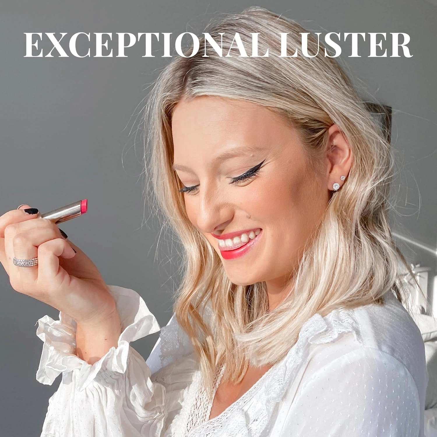 Paul & Joe Moisturizing Lipstick Refill Only, Case Sold Separately, Long Lasting Lipstick for Highly-Pigmented Lip Color, 02 Tulip Petals - Sweet and Heart-racing Tulip Pink Lip Stick, 0.10 oz