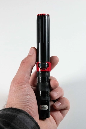 Pavashot-Stickshot | Self Defense Device Easily Reloadable Non-Lethal Launcher 50-Foot Range Multi-Safety Function All-Weather 6-feet Diameter Plume Designed & Assembled in The USA, Black