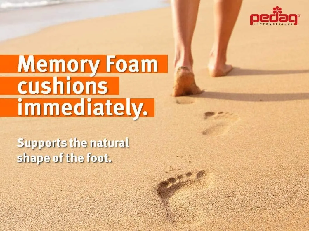 pedag Sneaker Magic Step Athletic Shoe Insoles, Handmade in Germany, Supporting The Ball, Arch and Heel of The Foot, Memory Foam Bed and Terrycloth Top, M10 / EU 43