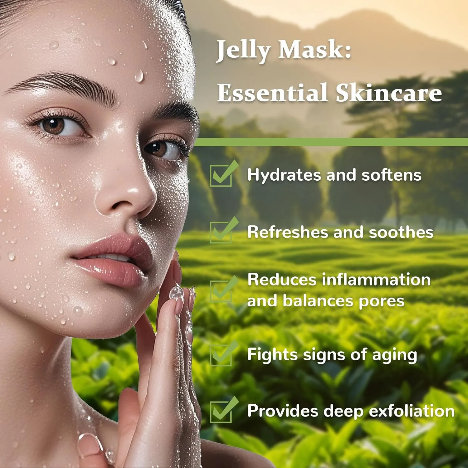 Peel-Off Jelly Face Mask – Hydrating Jelly Mask for Facials & Vajacials – Professional-Grade Facial Mask for Deep Cleaning, Smoothing – Jelly Mask Powder 23 Fl Oz