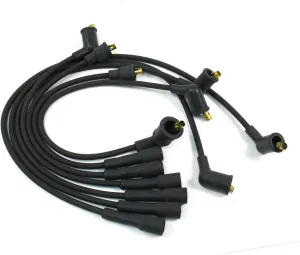 PerTronix 706101 Flame-Thrower 7mm Spark Plug Wires Set, High Performance, Custom Fit, 6 Cylinder, Black