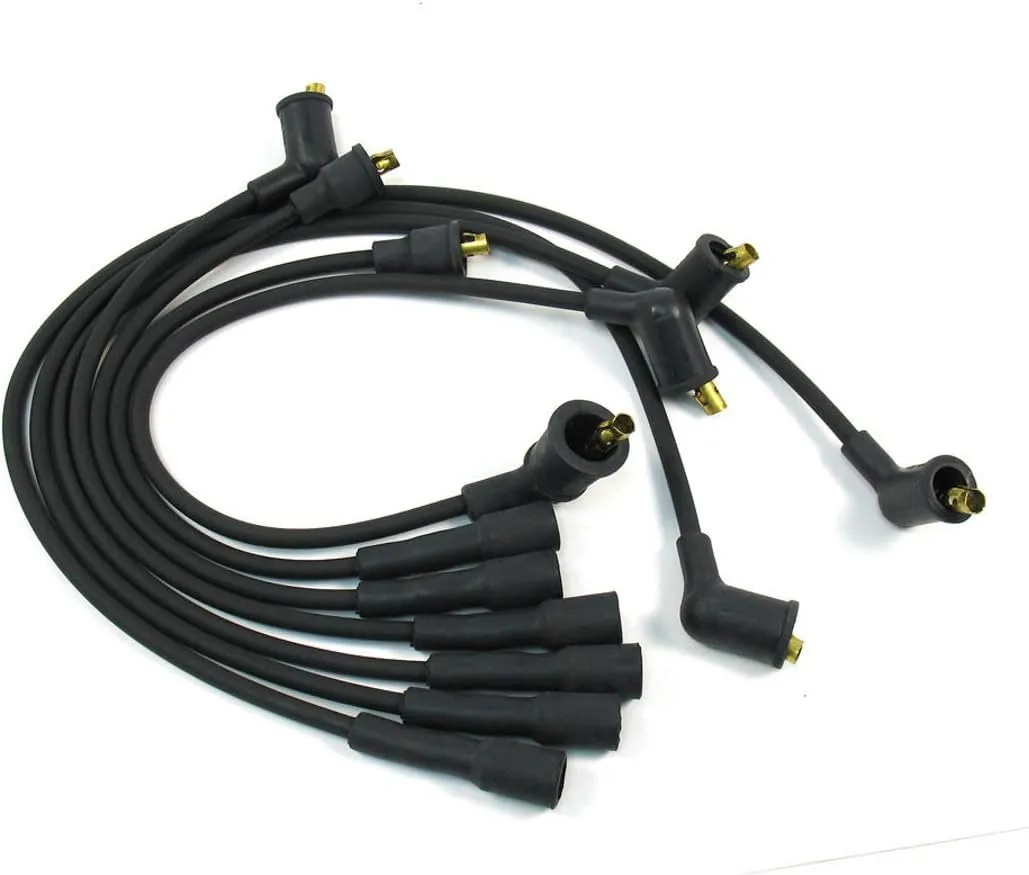 PerTronix 706101 Flame-Thrower 7mm Spark Plug Wires Set, High Performance, Custom Fit, 6 Cylinder, Black