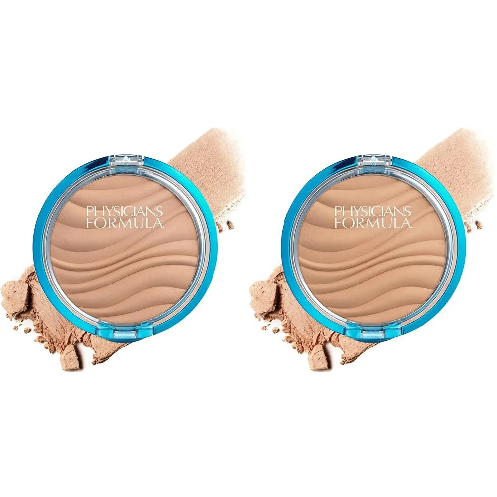 Physicians Formula Mineral Wear Talc-Free Mineral Airbrushing Pressed Powder Creamy Natural & Beige | Dermatologist Tested, Clinically Tested