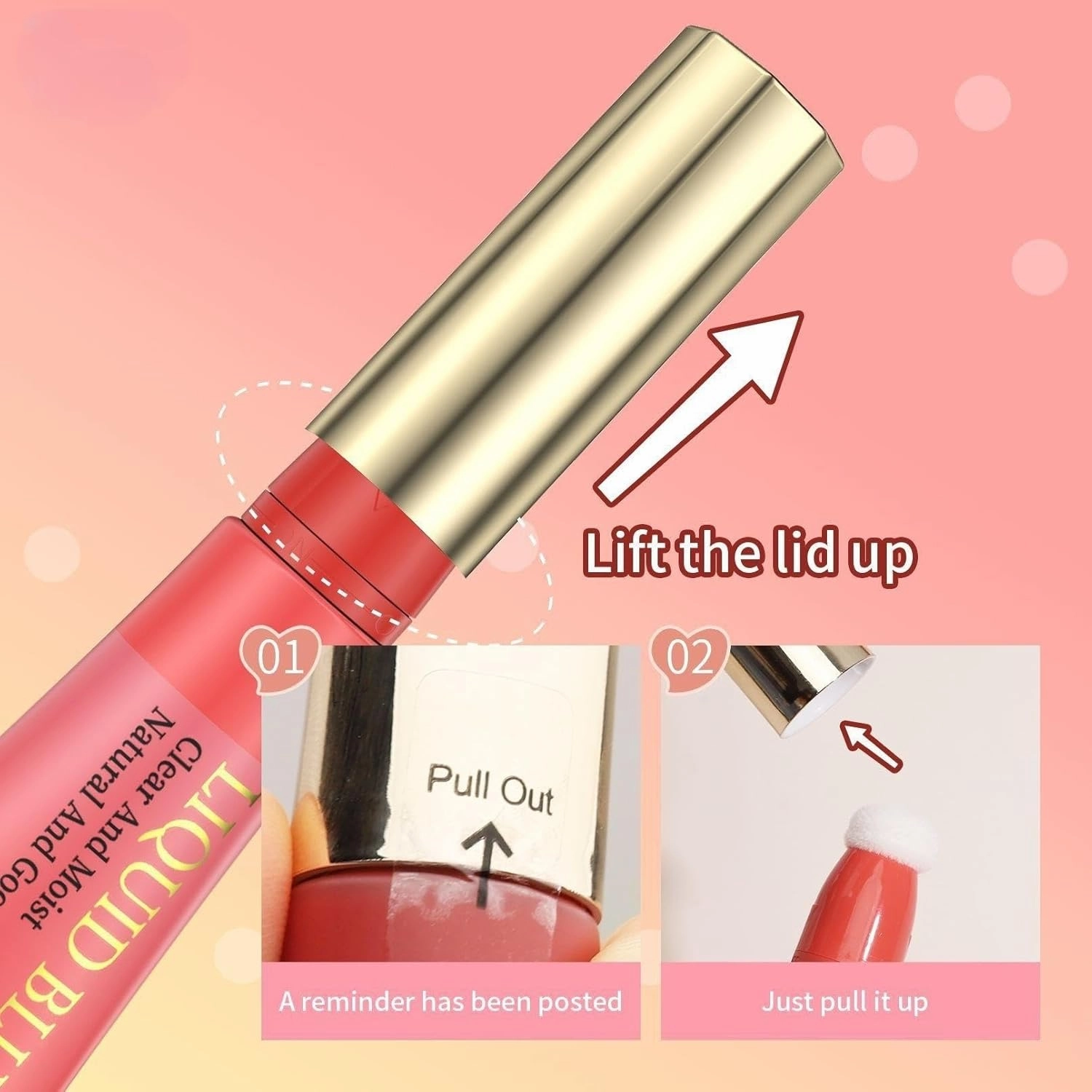 Pink Powder Powder Blusher Liquid Beauty Stick Soft and Durable Easy to Mix Soft Powder Powder Blusher Makeup Lasting Soft Natural Dew Shiny Velvet Texture (6PC, One Size)