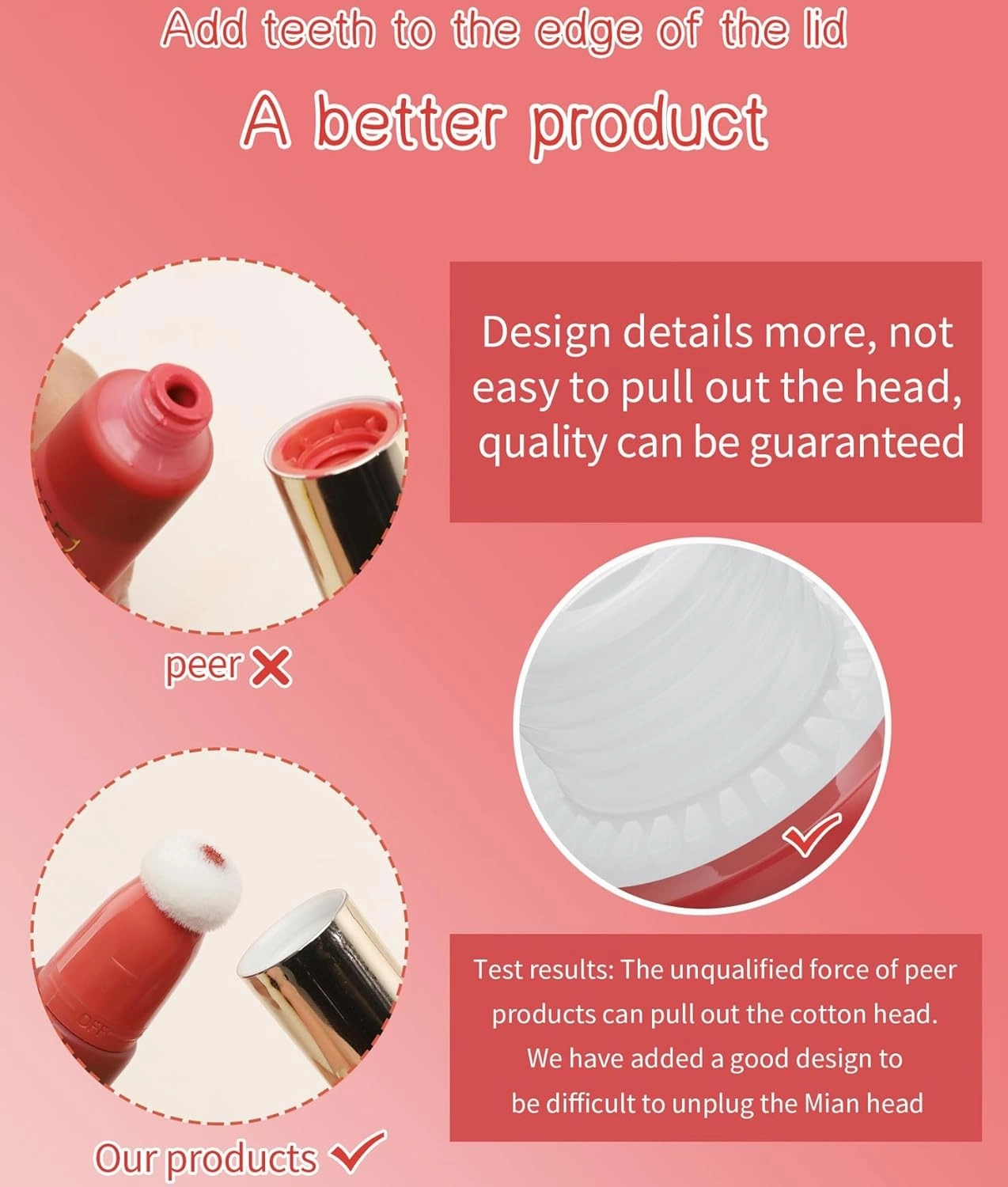 Pink Powder Powder Blusher Liquid Beauty Stick Soft and Durable Easy to Mix Soft Powder Powder Blusher Makeup Lasting Soft Natural Dew Shiny Velvet Texture (6PC, One Size)