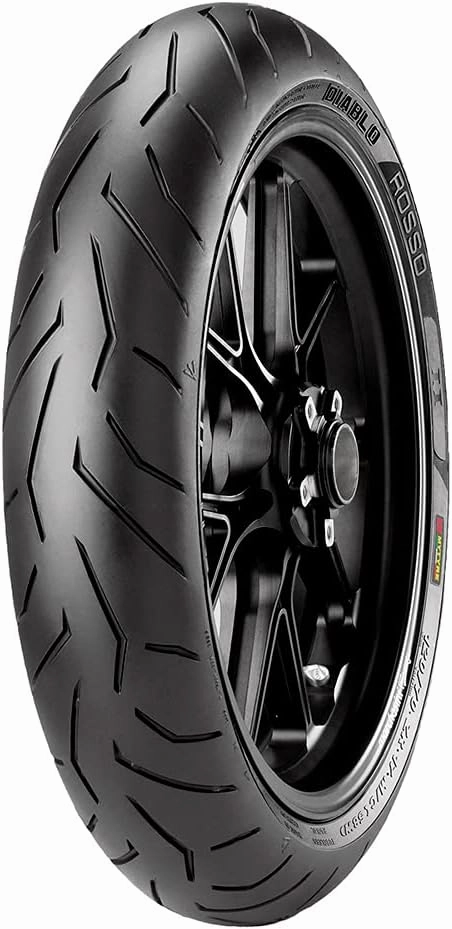 Pirelli Diablo Rosso 2 Front Motorcycle Tire 120/70ZR-17 (58W) - Fits: Aprilia Caponord 1200 ABS 2014-2018