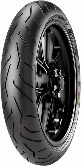 Pirelli Diablo Rosso 2 Front Motorcycle Tire 120/70ZR-17 (58W) - Fits: Aprilia Caponord 1200 ABS 2014-2018