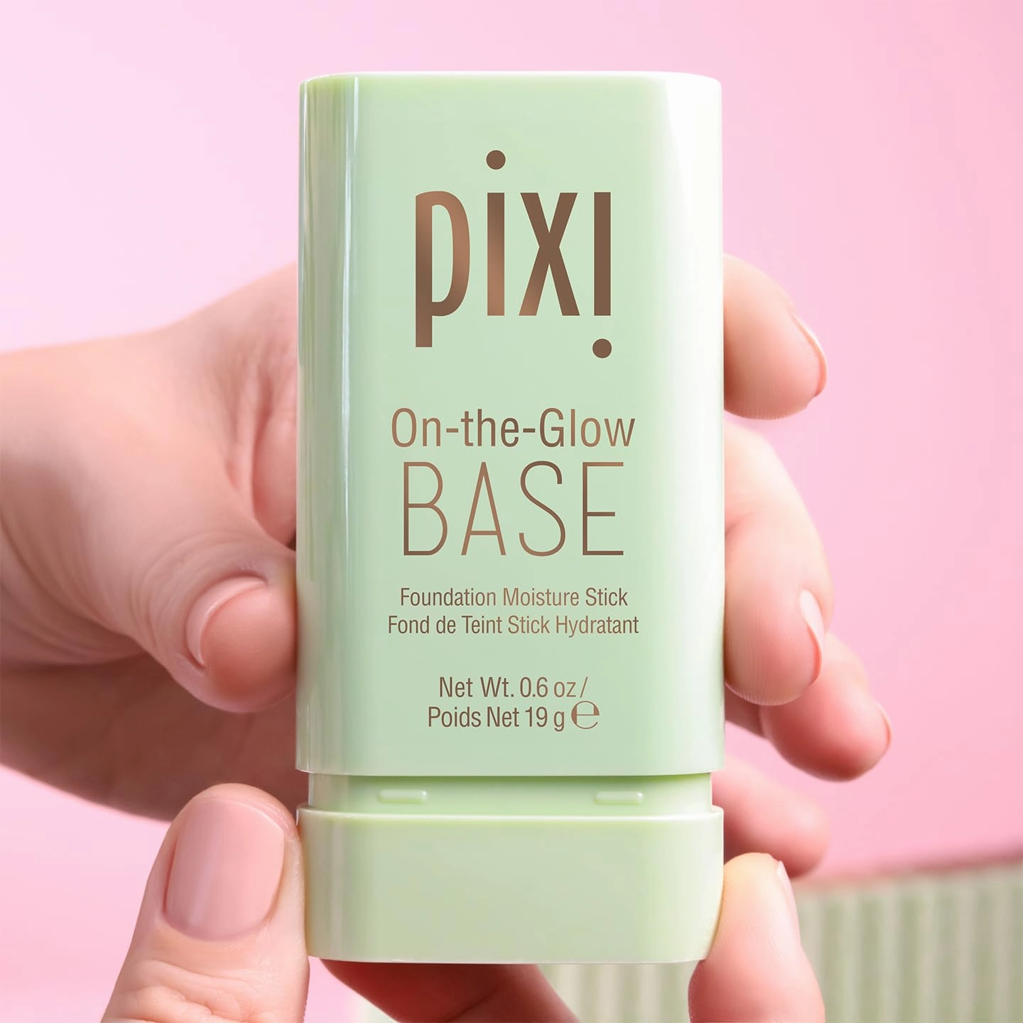 Pixi Beauty On-the-Glow Base| Tinted Moisturizer Foundation Stick | Cream: Fair/light, neutral shade| 0.6 oz / 19g