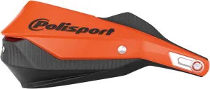 Polisport Trail Blazer Handguard - Full Wrap-Around Aluminum & Plastic Guard for Ultimate Coverage and Protection - Orange/Black
