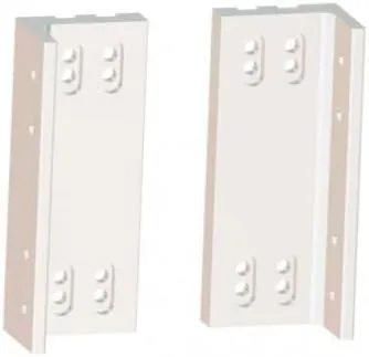 Power-Pole MtoS Dual Bracket 1'' Thick w/Slots White