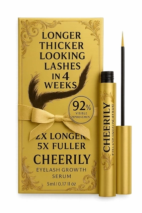 Premium Lash Serum for Eyelash Growth - Advanced Eyelash and Eyebrow Growth Serum for Longer, Fuller, Thicker Lashes with Natural & Vegan Formula Eyelash Serums for Sensitive Eye & Brow (5 mL)