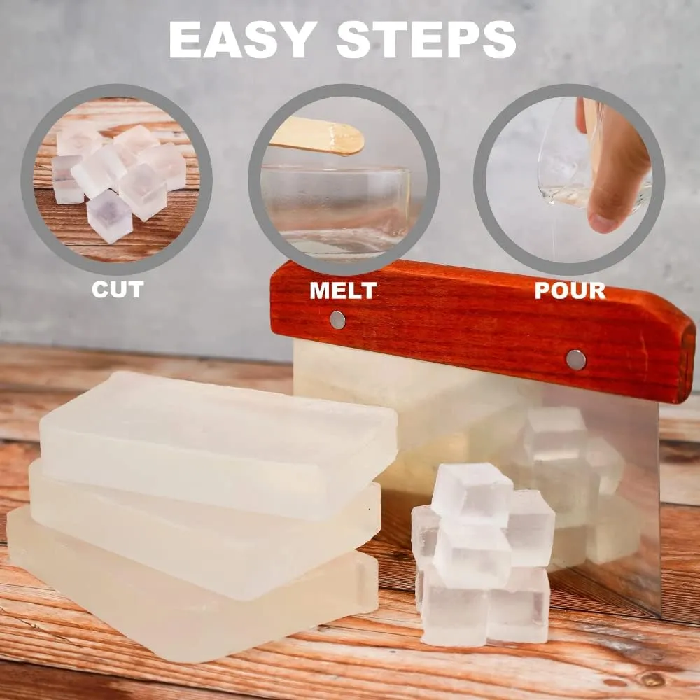 Primal Elements Olive Oil Soap Base - Moisturizing Melt and Pour Glycerin Soap Base for Crafting and Soap Making, Vegan, Cruelty Free, Easy to Cut - 5 Pound