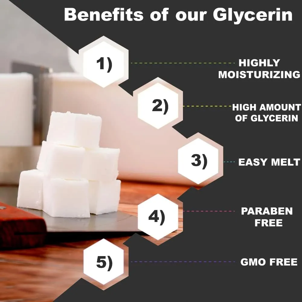Primal Elements White Soap Base - Moisturizing Melt and Pour Glycerin Soap Base for Crafting and Soap Making, Vegan, Cruelty Free, Easy to Cut, Unscented - 5 Pound