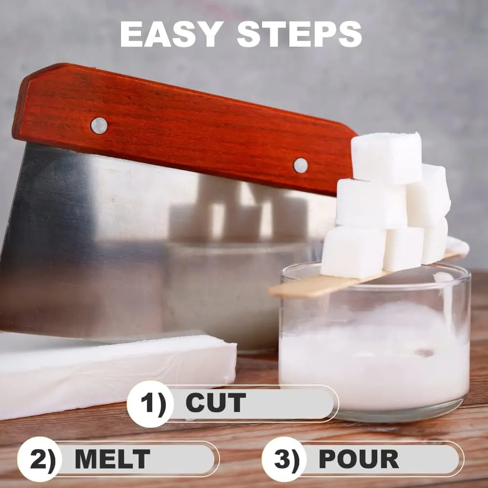 Primal Elements White Soap Base - Moisturizing Melt and Pour Glycerin Soap Base for Crafting and Soap Making, Vegan, Cruelty Free, Easy to Cut, Unscented - 5 Pound