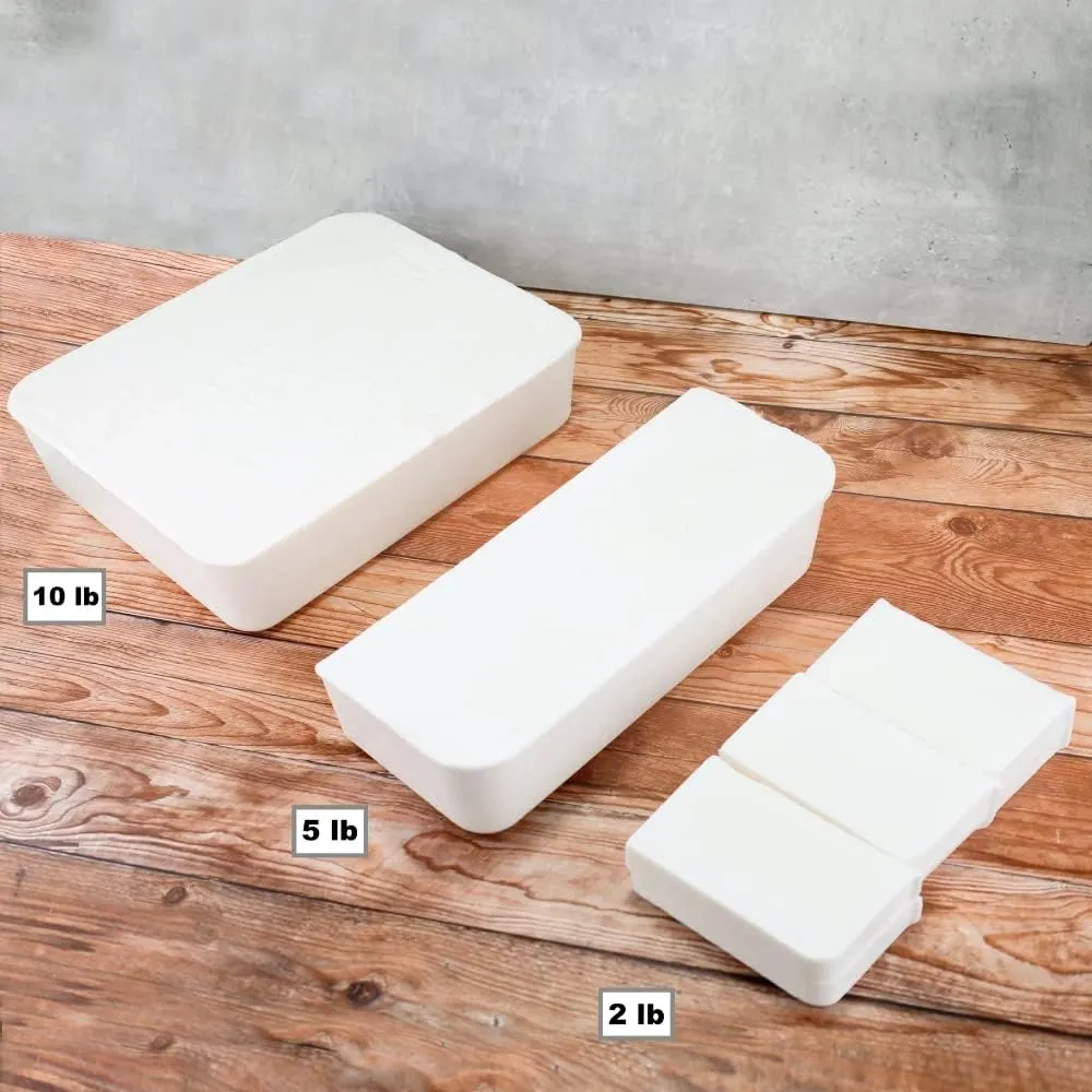 Primal Elements White Soap Base - Moisturizing Melt and Pour Glycerin Soap Base for Crafting and Soap Making, Vegan, Cruelty Free, Easy to Cut, Unscented - 5 Pound