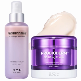 Probioderm 3D Lifting Cream   Cream Mist | Advanced Korean Anti-Aging Probiotic Facial Skincare with 17-Peptide Complex & Patented Probioderm for Wrinkles on Face and Neck